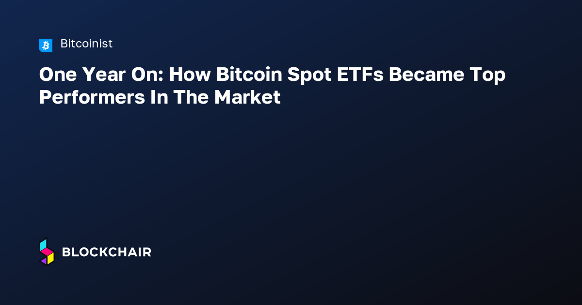 One Year On: How Bitcoin Spot ETFs Became Top Performers In The Market ...