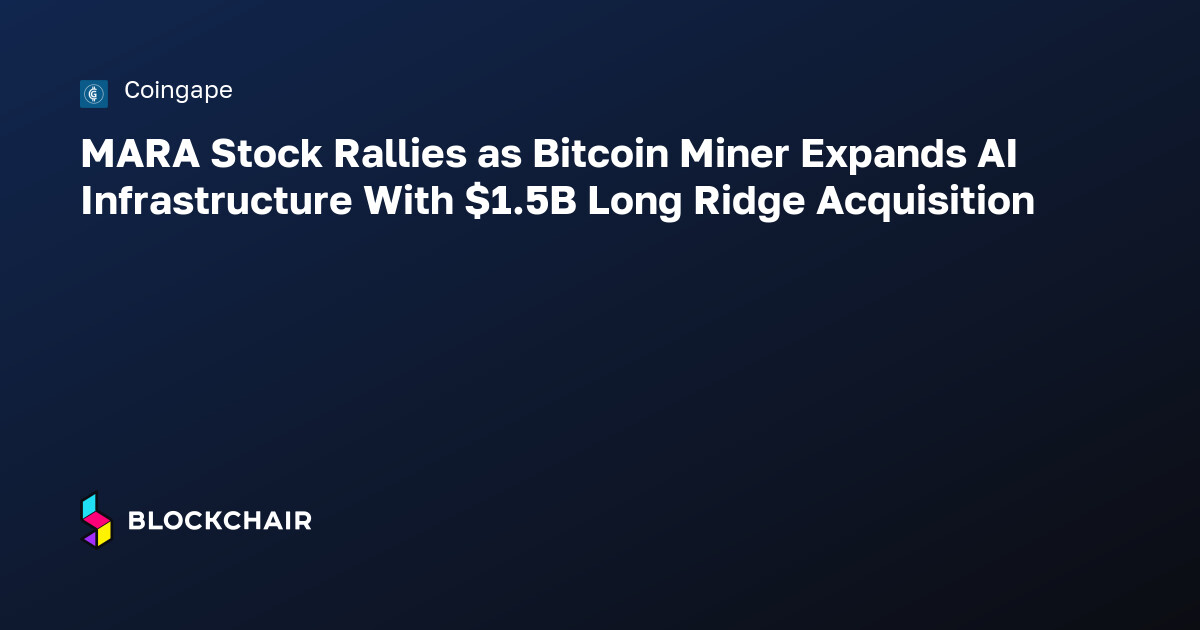 Sql Infrastructure Pdf MARA Stock Rallies as Bitcoin Miner Expands AI Infrastructure With $1 ...